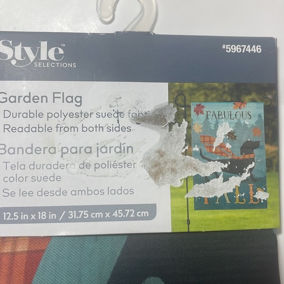 Fall Garden Flag QTY 2  Dog Fall Deer Multicolor 12.5 inch by 18 inches - Picture 6 of 8